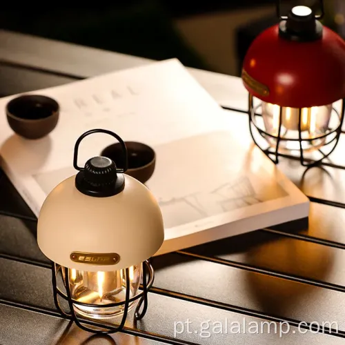 Retro LED Solar Camp Light com bateria 18650